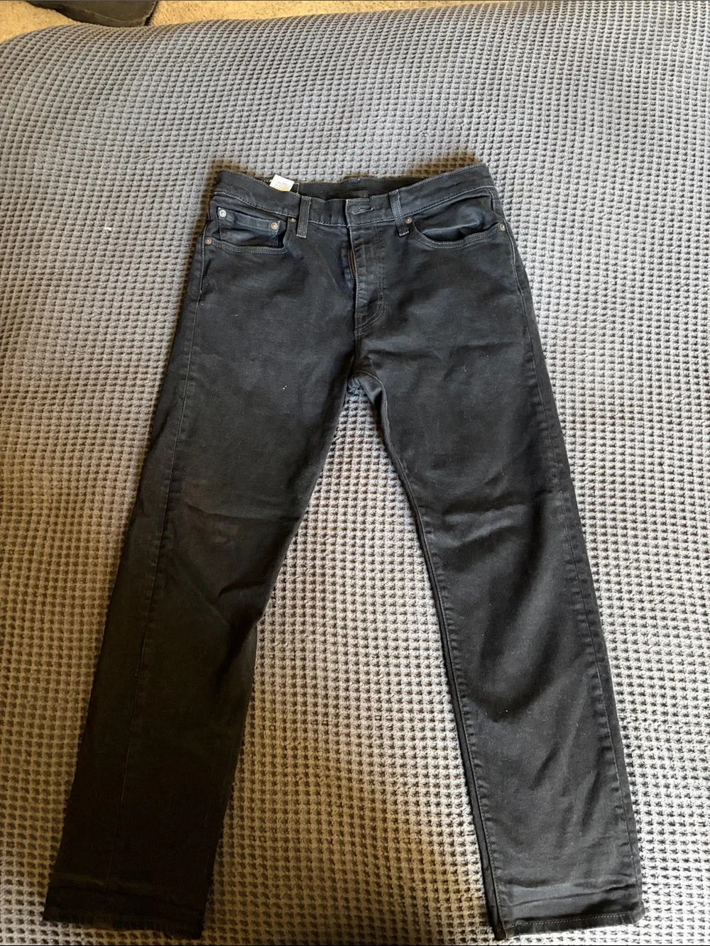 Levi's Men's 502 32x30 Slim Straight Jeans - Black